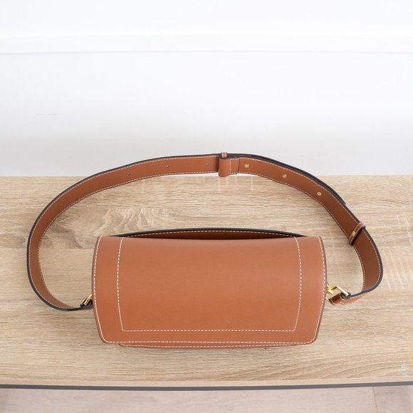 Ingrid Crossbody / Shoulder Bag - Leather - Cognac - Picture 9 of 12